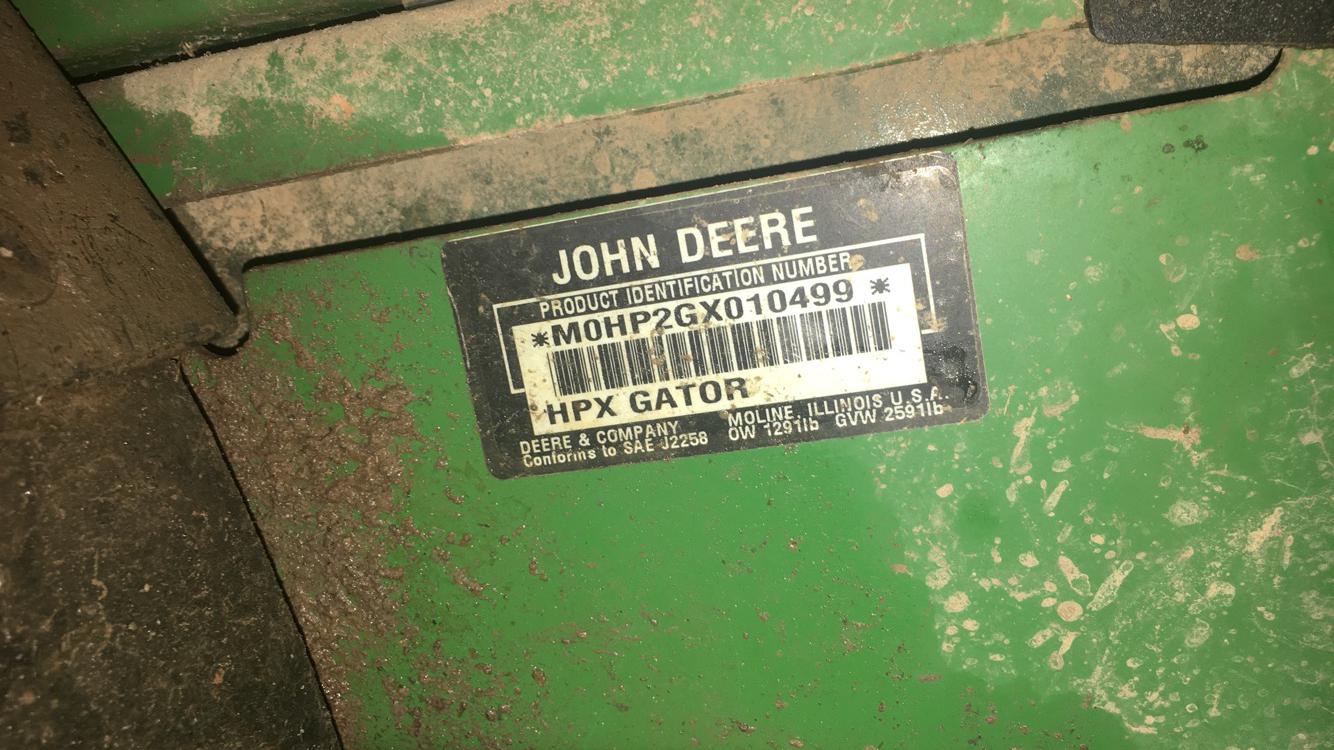 john deere gator serial number decoder